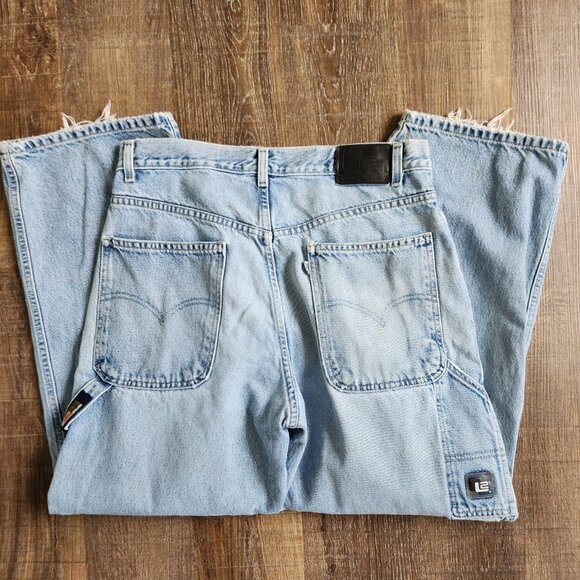 Levi's Other - Levi's L2 White Tab Straight Leg Baggy Loose Carpenter Jeans Size 33x30